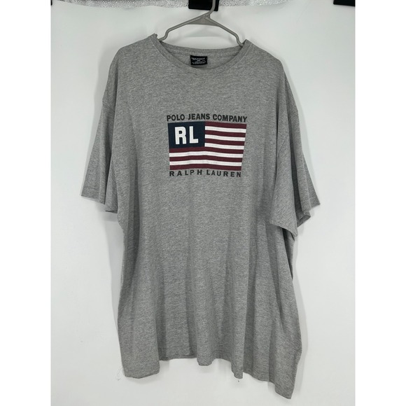Polo Ralph Lauren Other - Vintage Polo Jeans Co Ralph Lauren Made In USA American Flag Graphic Tee 2XL